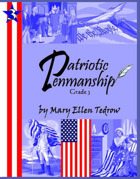 Patriotic Penmanship Third Grade - Click Image to Close